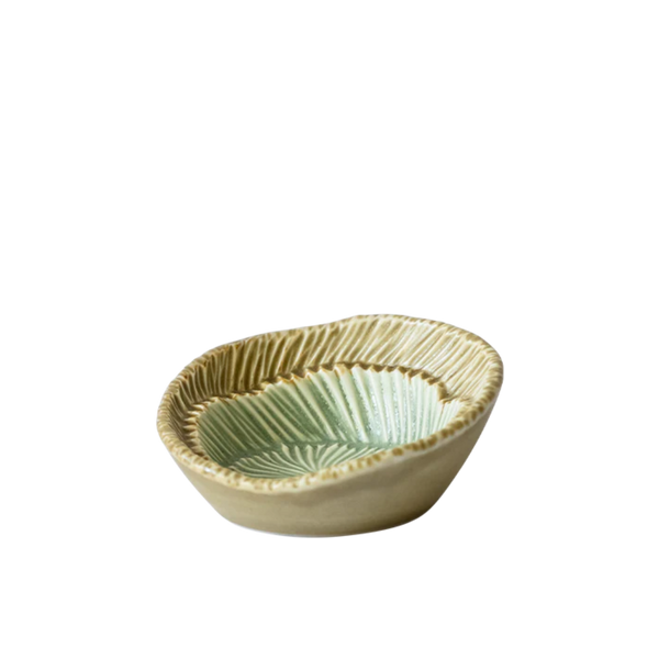 Pinch Bowl - Matte Mustard & Matte Green