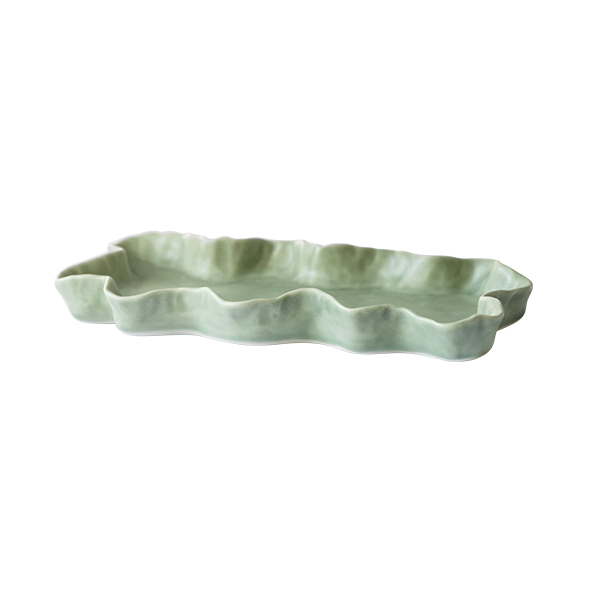 CERAMIC VANITY TRAY - MATTE DEEP SEA