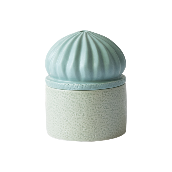 URCHIN VANITY CONTAINER - SATIN BLUE MULTI