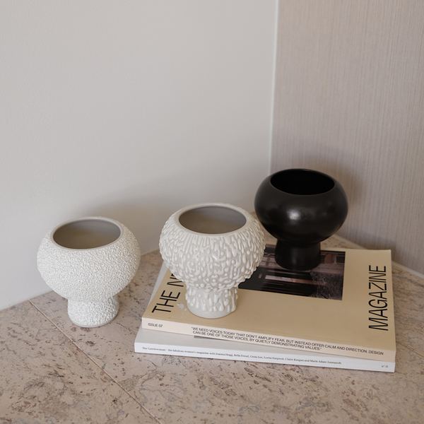 Mini Bobby Vase - Charcoal
