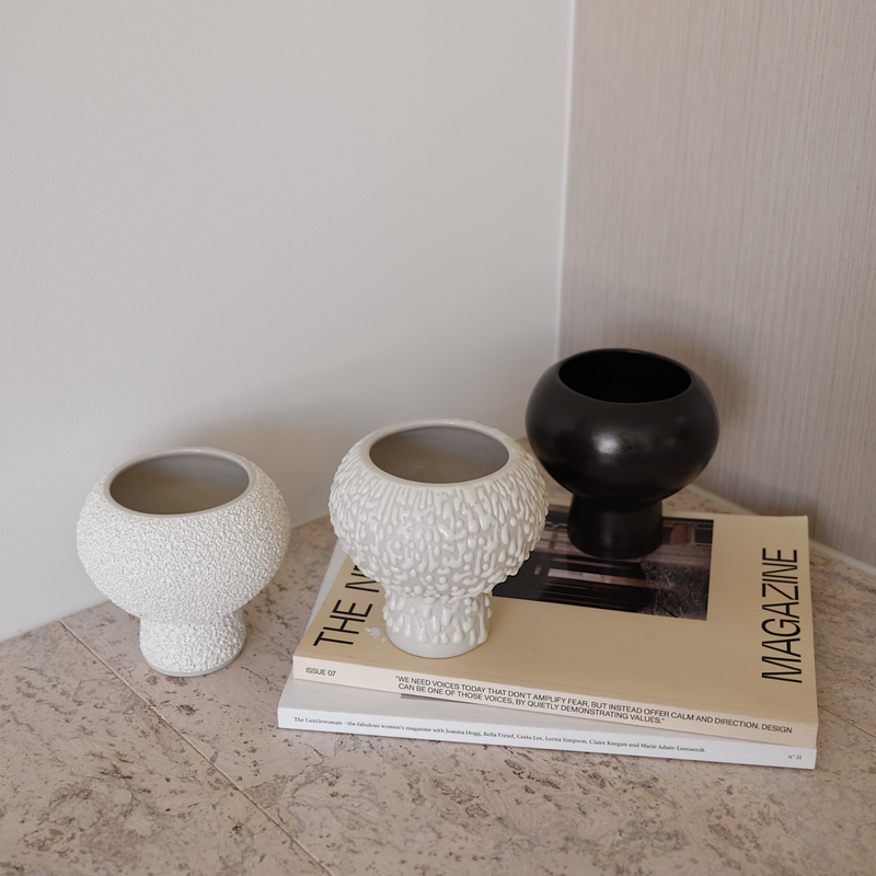 Mini Bobby Vase - Charcoal