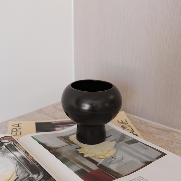 Mini Bobby Vase - Charcoal