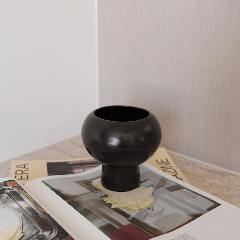 Mini Bobby Vase - Charcoal
