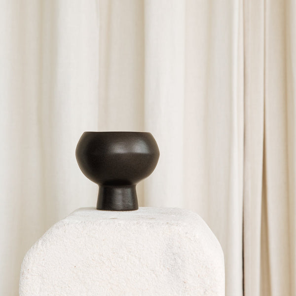 Mini Bobby Vase - Charcoal
