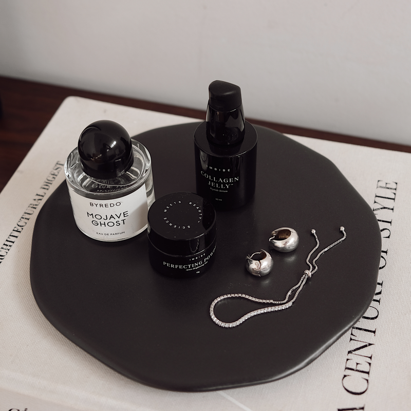 Organic Display Plate - Charcoal
