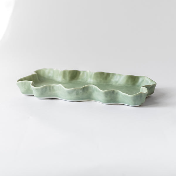 CERAMIC VANITY TRAY - MATTE DEEP SEA
