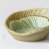 Pinch Bowl - Matte Mustard & Matte Green
