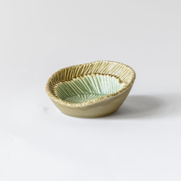 CERAMIC SPOON REST - MATTE MUSTARD & MATTE GREEN