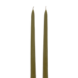 Tapered Candle Pair - Olive