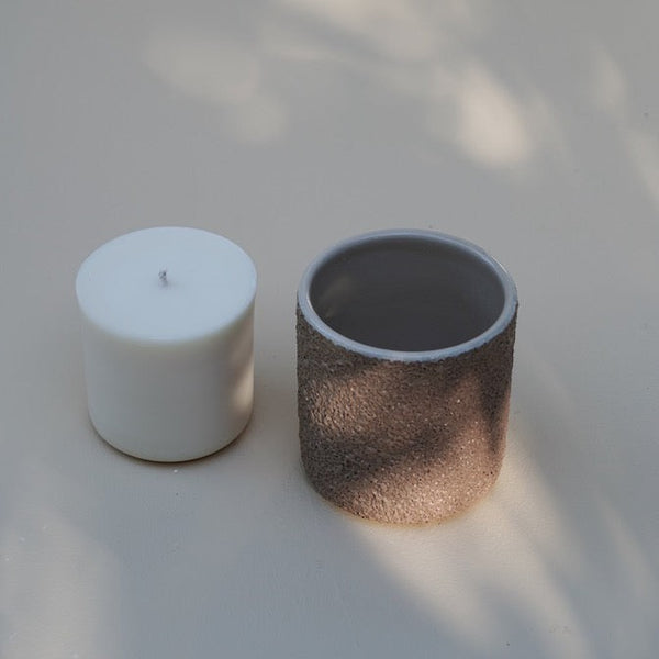 REFILL CANDLE - LEATHER + AMBER