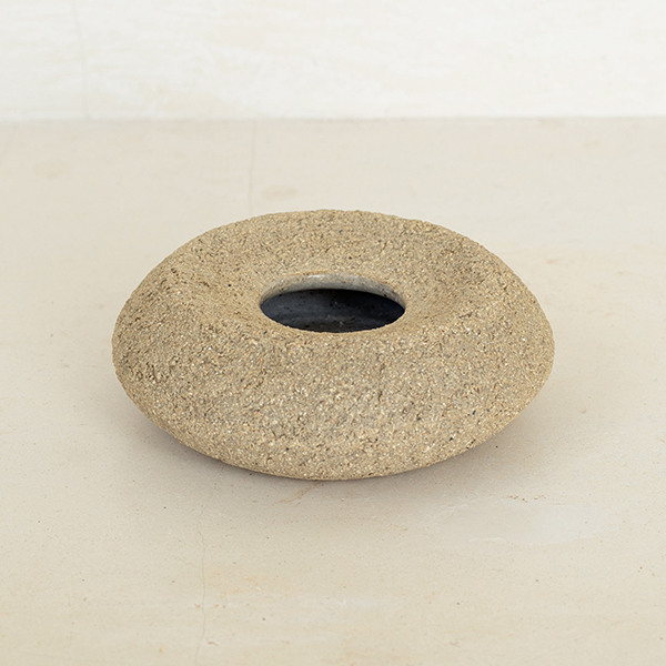 EMALLA HAND TEXTURED SOAP DISH - RAW STONEWARE