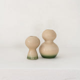 Candle Holder Pair - Dusty Beige